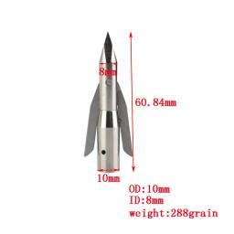 3/6 pçs arco de pesca setas peixe broadheads ponta de aço inoxidável 2 lâmina expansível flecha tiro com arco caça acessórios - Image 6