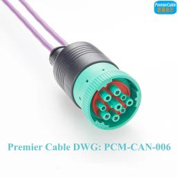 J19-Deutsch 9 Pin para Dual DB9, Split Cable Compatível com Ônibus Construção Máquinas e Equipamentos Industriais - Image 4