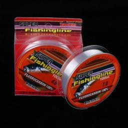 Super Strong Monofilamento Nylon Linha De Pesca, 100% Fluorocarbon, 0.8, 1.0, 1.2, 1.5, 2.0, 2.5, 3.0, 3.5, 4.0, 4.5, 5.0, 6.0, 7.0, 8.0, 100m - Image 1