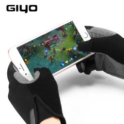 Luvas de ciclismo para homens e mulheres, bicicleta, ginásio, bicicleta, MTB, dedo longo completo, tela de toque - Image 4