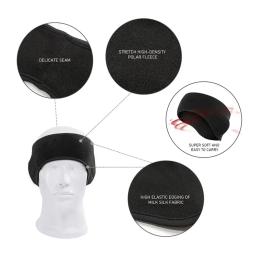 1 pçs inverno orelha mais quente bandana tempo frio muffs de esqui para mulheres homens equitação ao ar livre atividades de bicicleta preto cinza - Image 6