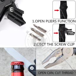 Multitool alicate multifuncional garra martelo ferramenta de aço inoxidável com bainha para ao ar livre - Image 6