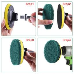 Almofadas de limpeza de nylon profissional, almofadas de polimento para vários materiais, manutenção e limpeza, pacote de 5 - Image 6