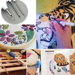 7 pçs bordado perfurador agulha costura conjunto de ferramentas bordado caneta conjunto diy kit de costura para artesanato tricô costura ferramenta droshipping - Image 6