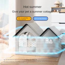 Verão Ar Condicionado Pet House, Cat Cooling Tool, Dog Ice Nest, Quatro Estações - Image 4
