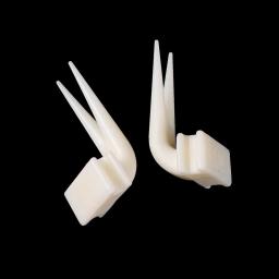 Suporte de alimento plástico para papagaios, frutas garfos, alimentação de gaiola, alimentador de pássaros, pet bird suprimentos, 4pcs - Image 4
