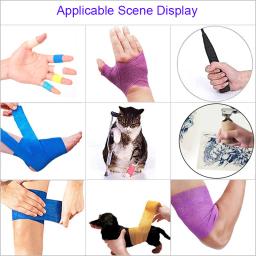 Descartável auto-adesivo pé capas, ataduras elásticas, Pet Ferramentas Outing, evitar pés sujos, gato e cão, Pet fornecimentos, 6 pcs - Image 6