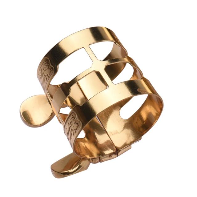 Ligadura Durável para Saxofone Alto com Ajuste Duplo e Design Compacto