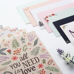Conjunto de Envelope De Papel De Carta Doce, Papéis de escrita de animais fofos, Carta Festival para Amigos, 6pcs, 3pcs - Image 2