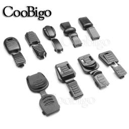 10 pçs zíper puxar cabo final clipe corda braçadeira tether ponta fecho para cordão paracord corda mochila vestuário acessório de costura plástico - Image 1