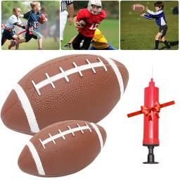 Bola de rugby antiderrapante com inflador, futebol americano, futebol pequeno, brinquedos infantis, adolescentes, crianças, estudantes - Image 3