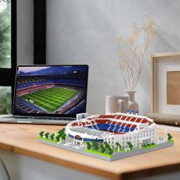 Blocos de Construção do Estádio de Futebol Barcelona, Mini Tijolos, Bloco de Construção Arquitetura para Adultos, Presente do Campo de Futebol - Image 4
