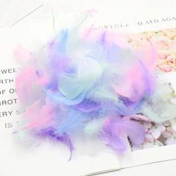 100 pçs/saco penas coloridas material de embalagem de presente caixa de enchimento suprimentos diy artesanato festa de aniversário de casamento decoração acessórios - Image 3
