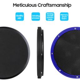 Silent Drum Practice Training Pad, Carbon Fiber Dumb Drum, acessório de percussão para profissionais e iniciantes, 10" - Image 5