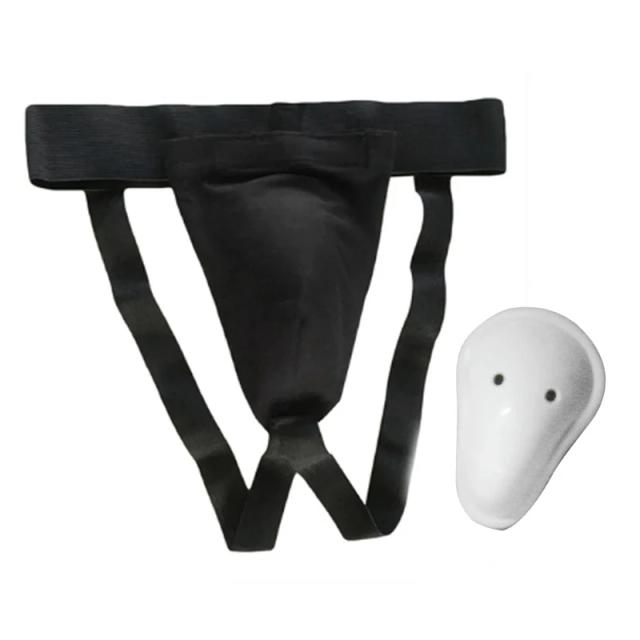 Guarda Protetora de Boxe Profissional Masculina: Protetor Portátil para Socos e Chutes com Jockstrap para Treinamento