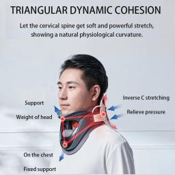 Dispositivo De Tração De Pescoço Para Vértebra Cervical, Suporte De Trator, Maca De Pescoço, Corretor De Postura, Estiramento Do Colar Cervical - Image 2