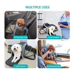 Multifuncional Pet Transporte Mochila, Bolsa dobrável para cão e gato, Eco-Friendly, Atacado - Image 4