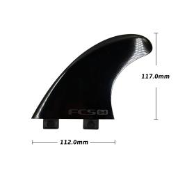 UPSURF-FCS Plastic Tri-Surf Fins, barbatanas de prancha curta, cor preta, barbatanas de nylon para surf, Funboard 3 barbatanas, tamanho médio - Image 6