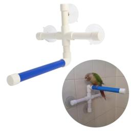 367A Poleiro banho papagaio Mostrar poleiros Ventosa Janela Brinquedos banho para pássaros pequenos - Image 2