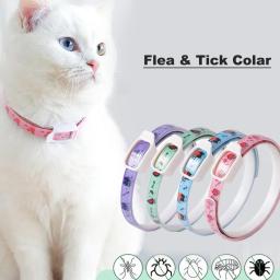 Coleira impermeável contra pulgas e carrapatos para animais de estimação, prevenção natural contra pulgas e carrapatos para cães e gatos, coleira anti-pulgas - Image 1