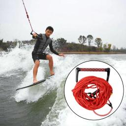 Segurança Surf Tow Line Leash Cord com alça flutuante, Water Ski Wakeboard Kneeboard Rope para Boating, 3-Section Water Sports - Image 5