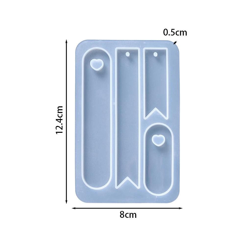 Molde de silicone oval, marcador de coração, resina epóxi, moldes de fundição para diy, resina epóxi, artesanato, ferramentas de fabricação, decoração de livros - Image 1