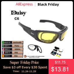 Óculos de proteção polarizados para caça e motocicleta, à prova de balas, C6, CS, exército, tático, airsoft, militar, C5, óculos com kit de 4 lentes - Image 1