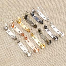 50pcs 15/20/25/30/35/40mm Comprimento Alfinetes De Segurança Broche Configurações Em Branco buquê De Casamento Broche de Base para A Tomada de DIY Apreciação 7 Cores - Image 1