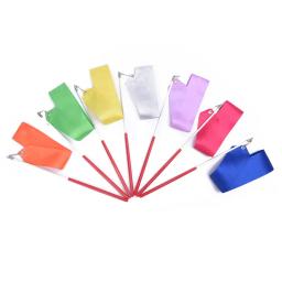 Ginástica Ballet Streamer Twirling Rod, Fita Colorida da Dança Ginástica, Arte Rítmica, Bastão Arco-Íris, Treinamento Esportivo, 2m - Image 6