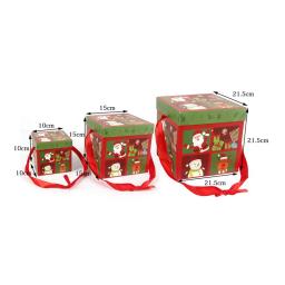 Caixas de Presente Dobráveis Personalizadas, Presente de Natal, Favor de Festa, Novo, Natal, Novo, 2022, 10, 15, 20 cm - Image 6