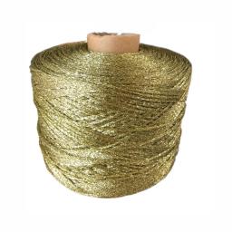 Fio metálico para tricô, crochê de algodão oco, fio dourado e prateado, fios, linha Shinny, chapéu brinquedo, malha manual, bricolage, 500g - Image 6