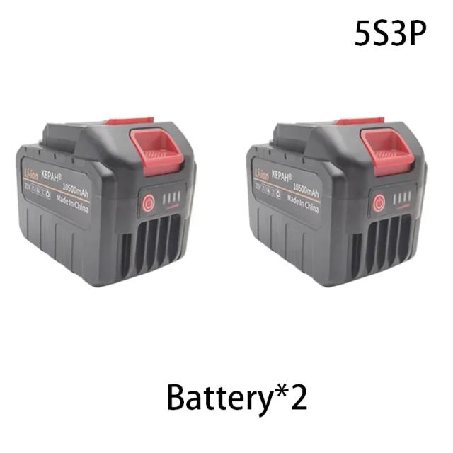 Bateria de Lítio 18650 de Alta Corrente e Descarrega Rápida 10500mAh 21V com Carregador Inclusa