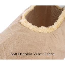 Túnel de pelúcia dobrável para gato de estimação, canal dobrável, brinquedos interativos, educacionais, engraçados, quentes, inverno, suprimentos - Image 5