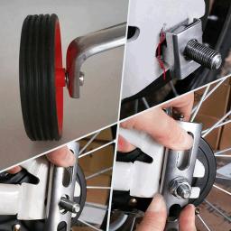 Roda de Treinamento de Bicicleta Infantil Estabilizador de Bicicleta Ajustável Suprimentos Duráveis de Equitação, Rodas Auxiliares, Ciclismo Multicolor, 1 Par - Image 3