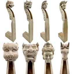 Nível mestre mão-esculpida 4/4 cabeça de violoncelo pescoço 4 cordas, importado maple escultura homem velho/cavalo/dragão/mulher cabeça, partes de violino - Image 1