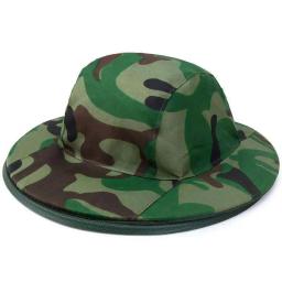 1 pçs camuflagem boné de pesca aba larga viseira pára-sol caça abelha mantendo malha chapéu insetos prevenção mosquito pescoço cabeça capa - Image 6