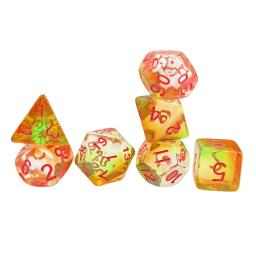 Poliédricos para jogos de mesa, Material de festa, Role Playing, Tabuleiro, Jogos de cartas, Acrílico, D4-d20, 7x - Image 3