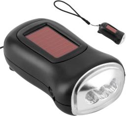 Mão manivela solar powered lanterna recarregável, lanterna dínamo led, suprimentos de emergência, conversão de alta energia, portátil fla brilhante - Image 1