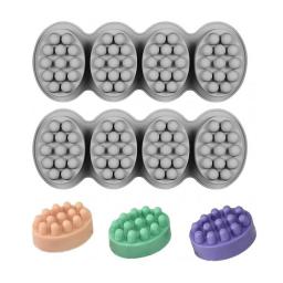 Molde De Silicone Para Fazer Sabão, Massagem Bar Mold, Moldes Artesanais De Sabão - Image 6