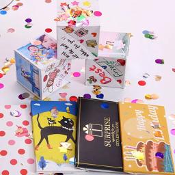 Caixa de Presente Pop-Up Explosão para Meninas, Caixa Surpresa Bounce, Cartões Dobráveis DIY, Aniversário, Dia dos Namorados, Decorações De Festa De Natal - Image 4
