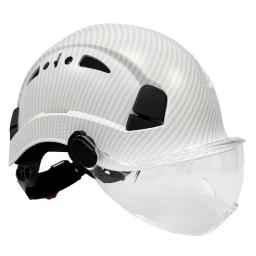 ABS Capacete De Segurança Com Óculos De Proteção, Cap Trabalho De Construção, Chapéu De Proteção, Escalada Equitação, Trabalho Ao Ar Livre, Capacete De Resgate, CR08X - Image 6