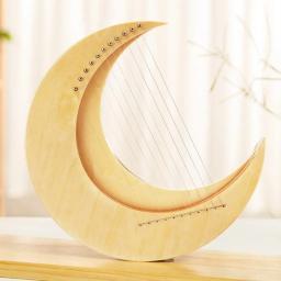 Creative Moon Lyre Instrumentos de Cordas, Harpas iniciantes portáteis, Instrumento Musical Profissional, Presentes, 8, 11, 15 Cordas - Image 1