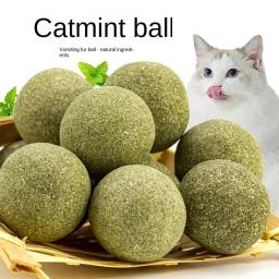 Brinquedos Catnip comestíveis saudáveis para gatos, Chasing Game Toy, bola segura, produtos limpos, dentes e estômago, 1 - Image 1