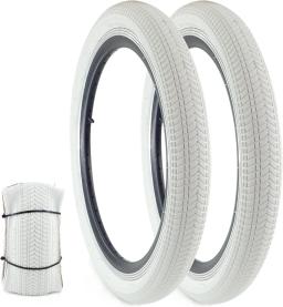 Zukka 2 pacote branco preto 20 Polegada pneus de bicicleta 20x2.125 pneu mtb acessórios e peças para bicicleta de estrada acessórios - Image 1