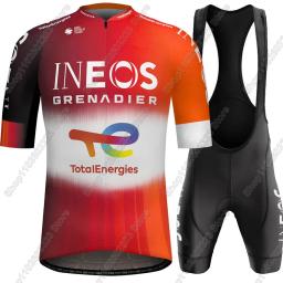 Equipe ineos granadiers frança tour 2025 conjunto camisa de ciclismo colômbia manga curta roupas ciclismo estrada corrida bicicleta camisas terno mtb - Image 3