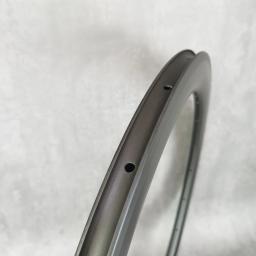 Aro de roda de carbono 700C, conjunto de rodas de bicicleta de estrada, clincher/tubeless/tubular ud fosco, 20-24 furos, roda de freio em V - Image 4