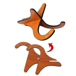 Ukulele de madeira portátil para guitarra, Acessórios para mini guitarra, Suporte para cordas musicais, Exibição de instrumentos - Image 3