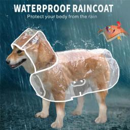 Impermeável transparente para cães, roupas para animais, casaco impermeável, jaqueta PU, poncho, capa para cães pequenos e médios, impermeável para cachorros, moda - Image 3