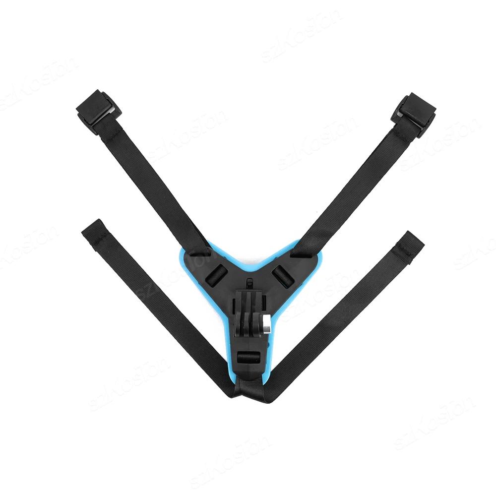 Motocicleta Capacete Monte com Chin Strap, Suporte para bicicleta, Acessórios de Montagem para Go Pro 12, 11, 10, 9, Insta360, X3, GO3, DJI Action 4 - Image 1