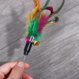 Simulação Rato e Penas Brinquedos Interativos para Cães e Gatos, Acessórios Teaser Pet, Suprimentos Diversão, Gatinho e Cães, 1PC - Image 3
